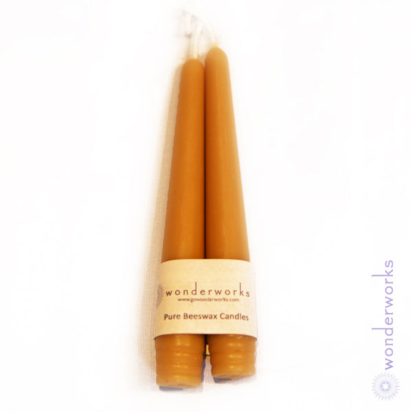 Beeswax Taper Candle Pair 6" BeeGlo Wonderworks