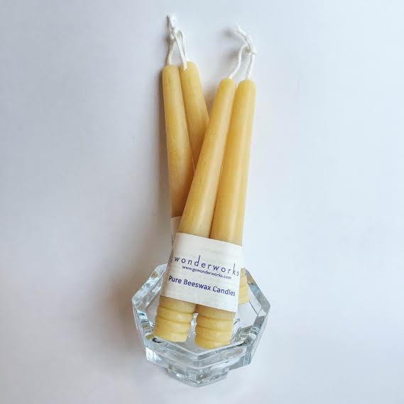 Beeswax Taper Candle Pair 6" BeeGlo Wonderworks