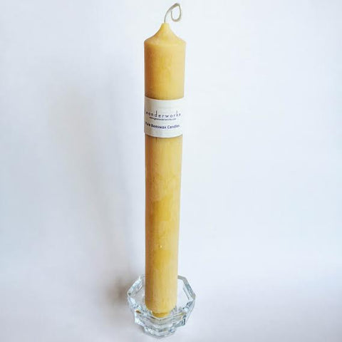 Beeswax Altar Candle 12" BeeGlo Wonderworks