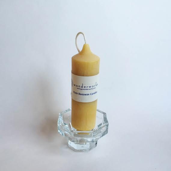 Beeswax Candle Altar 4" BeeGlo Wonderworks