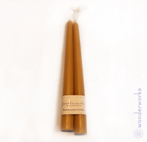 Beeswax Taper Candles BeeGlo Wonderworks