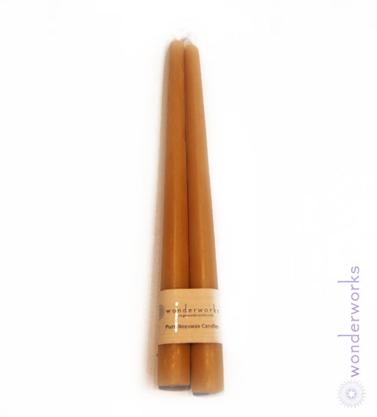 Beeswax Taper Candles BeeGlo Wonderworks