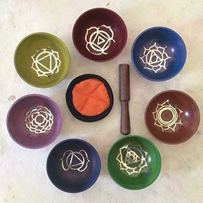 Tibetan Chakra Mixed Metal Singing Bowls