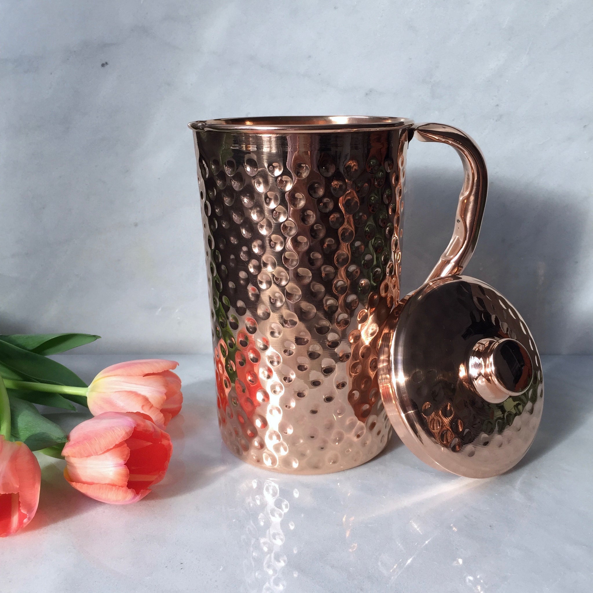Copper Water Pitcher  1.5L (with lid)