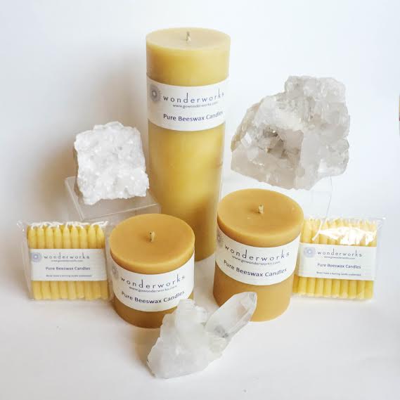 Beeswax Candles Pillars Birthday BeeGlo Wonderworks