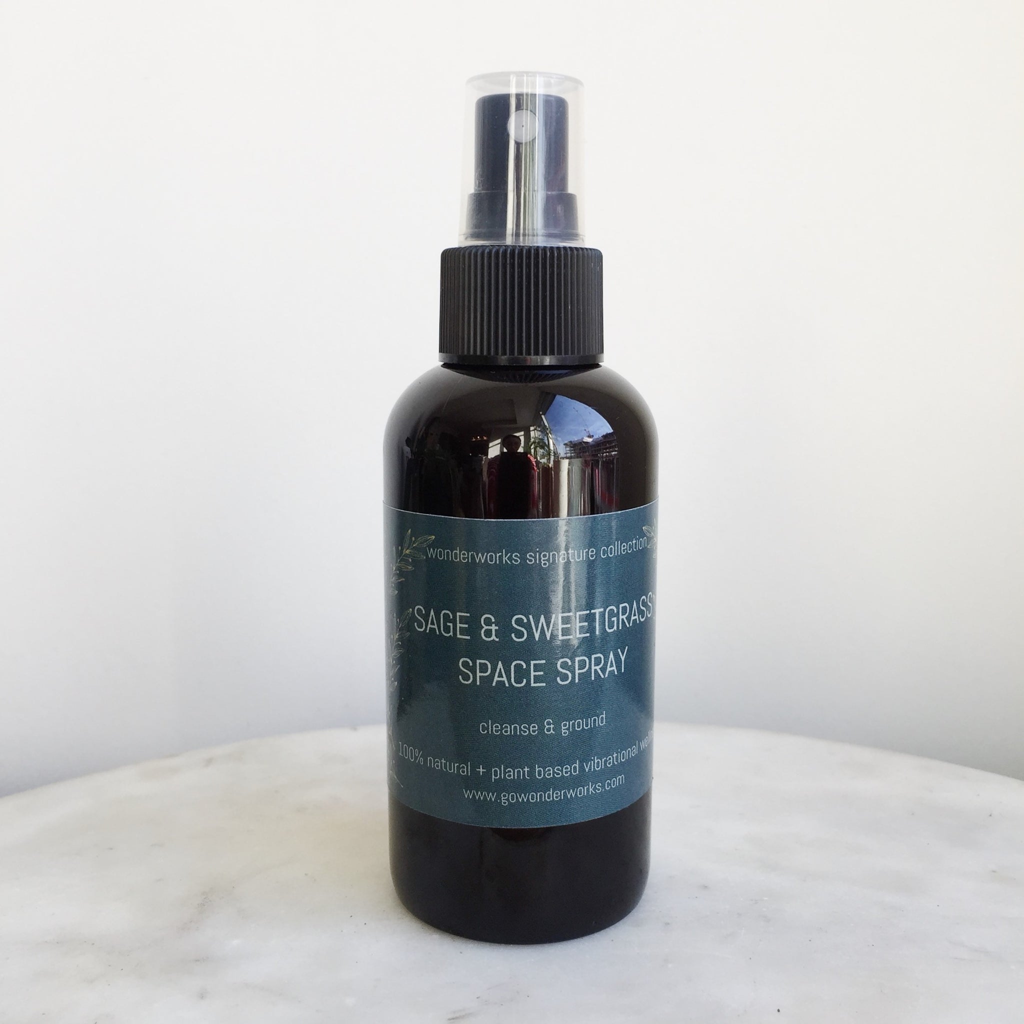 Sage & Sweetgrass Space Spray (120ml Amber Plastic Spray)